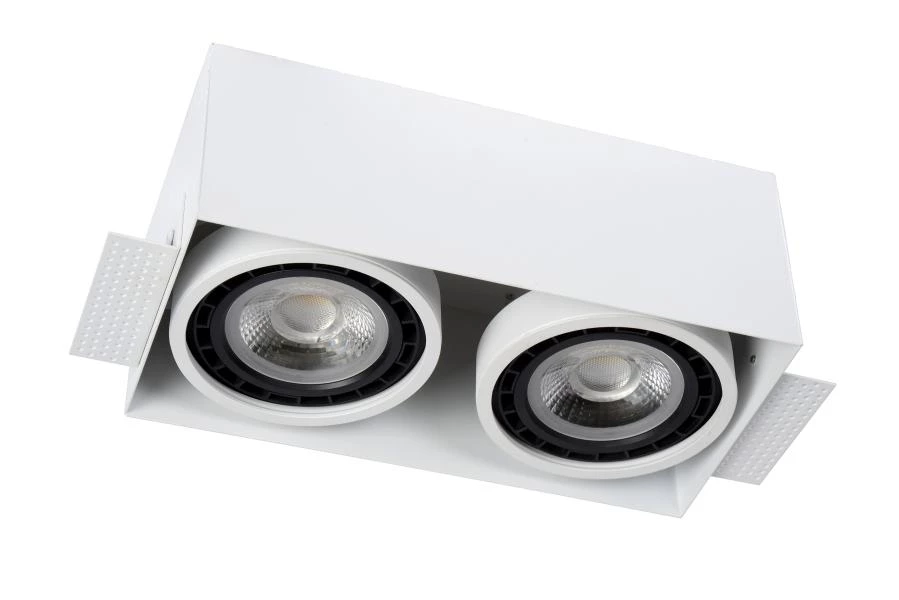 Lucide TRIMLESS - Inbouwspot - 2xGU10 (ES111) - Wit - uit